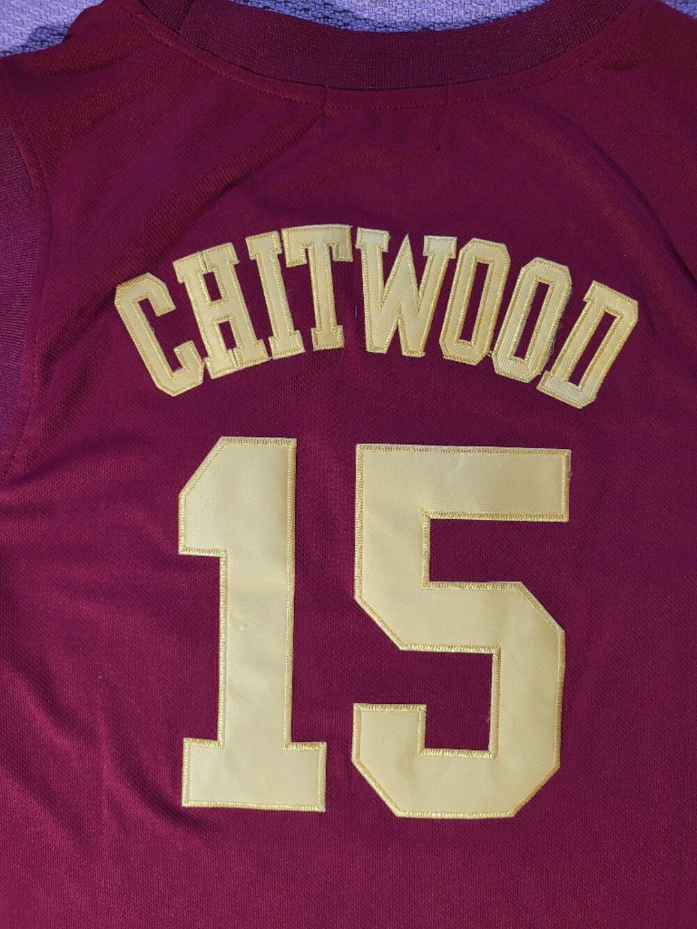 Throwback Jersey Hickory Chitwood #15 Stitched Jersey - Size XL - Picture 7 of 8